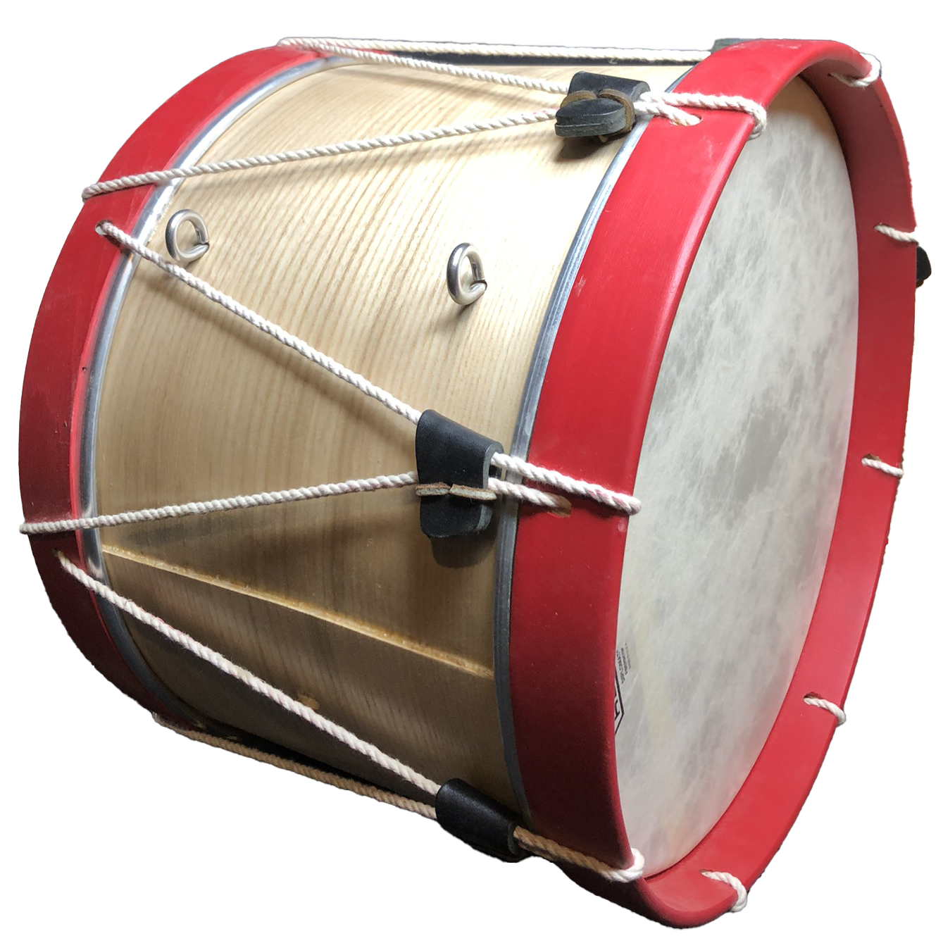 Child Size Rope Tension Bass Drum - 16" dia x 10" deep ash shell