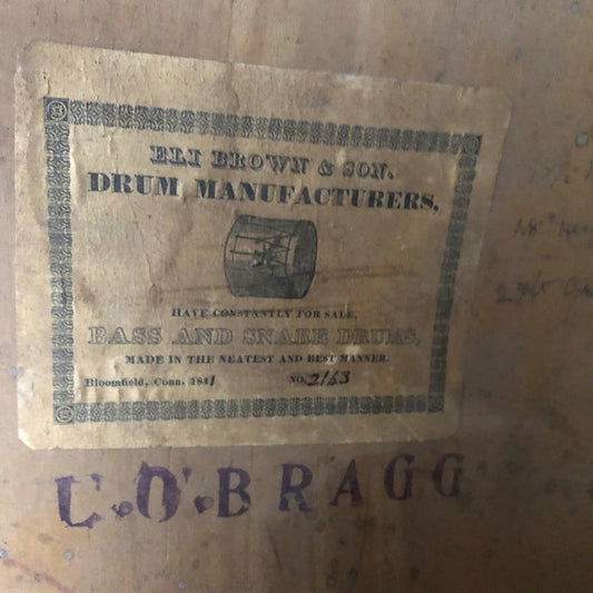 Eli Brown & Son 1841 - a quick look at the Brown family and their drums