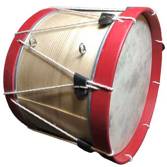 Child Size Rope Tension Bass Drum - 16" dia x 10" deep ash shell