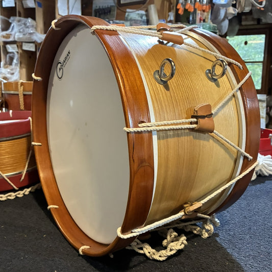 Child Size Rope Tension Bass Drum - 16" dia x 8 1/2" deep ash shell