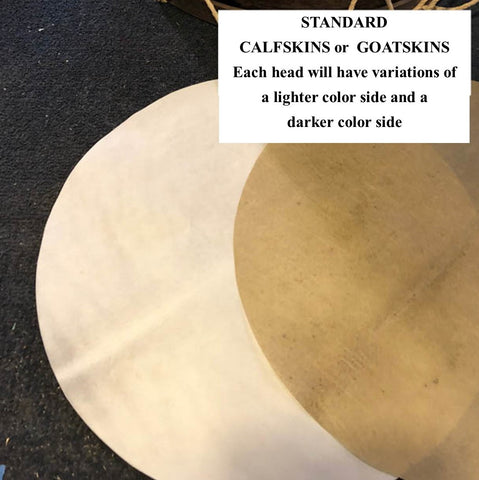 calfskin and goatskin heads, standard, for color
