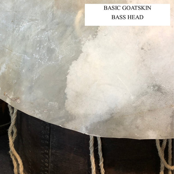 basic goatskin head for bass drum