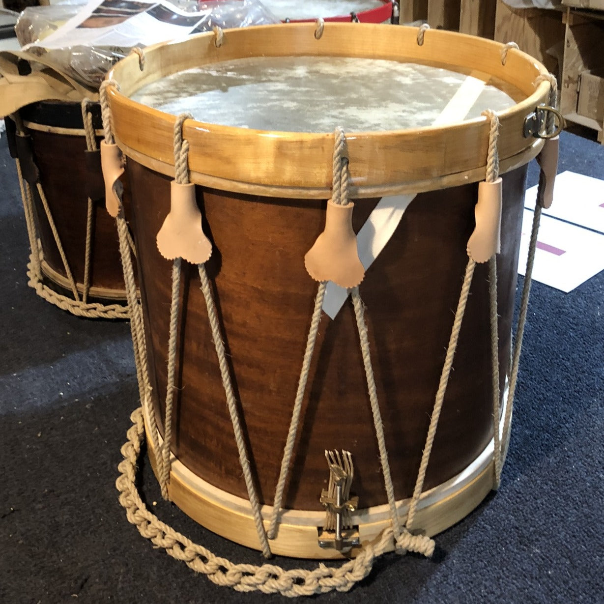 Vintage ready to play rope drum, Eisele shell with new parts