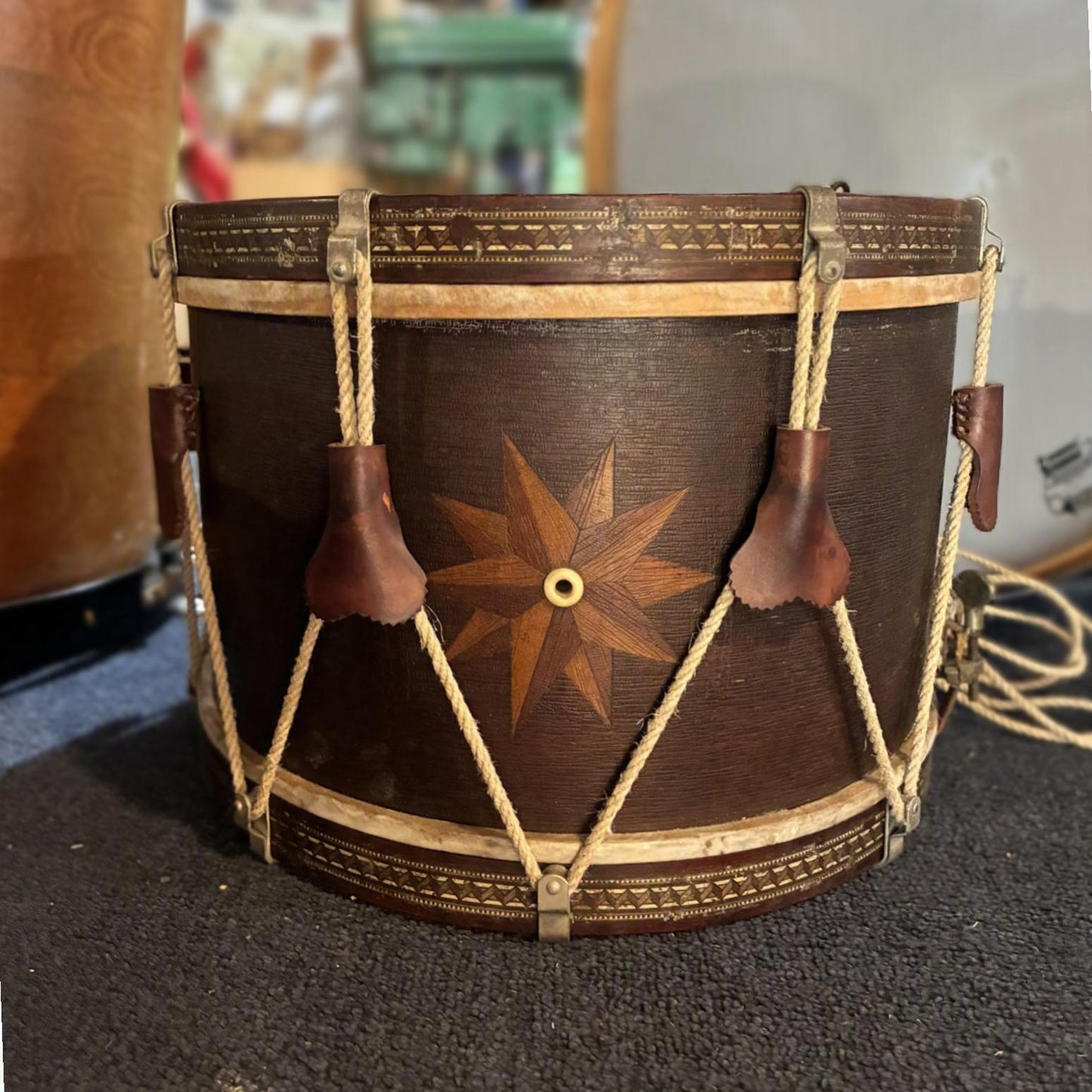 Vintage  J. W. Pepper Drum ca. 1882-1909 (reversable conversion to rope)
