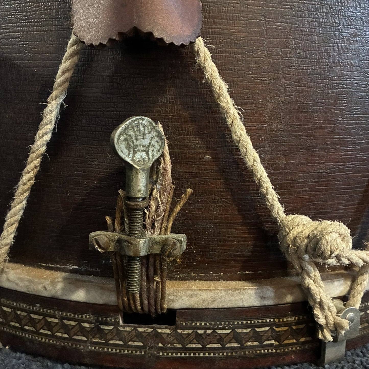 Vintage  J. W. Pepper Drum ca. 1882-1909 (reversable conversion to rope)