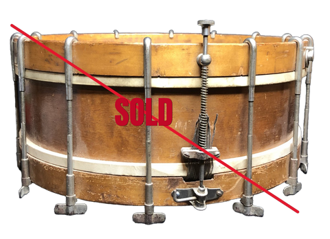 SOLD        Vintage Walberg & Auge Snare Drum 1920s-1930s