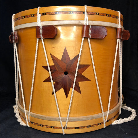 17" dia x 13" Shop Drum with Hand Inlay Star
