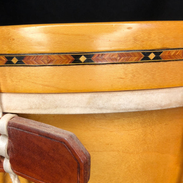 17" dia x 13" Shop Drum with Hand Inlay Star